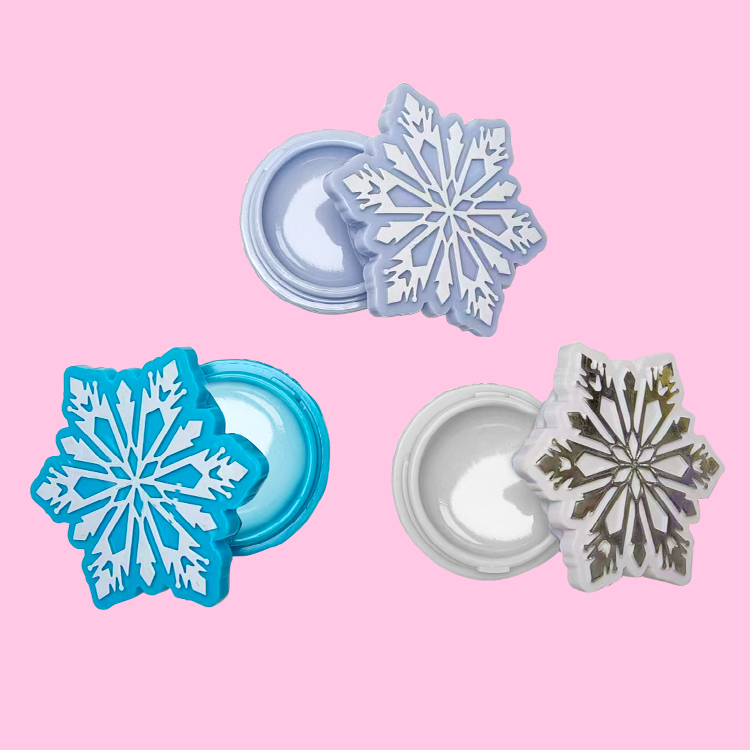 可愛的雪花閃閃發光的唇彩模型：C1161-8