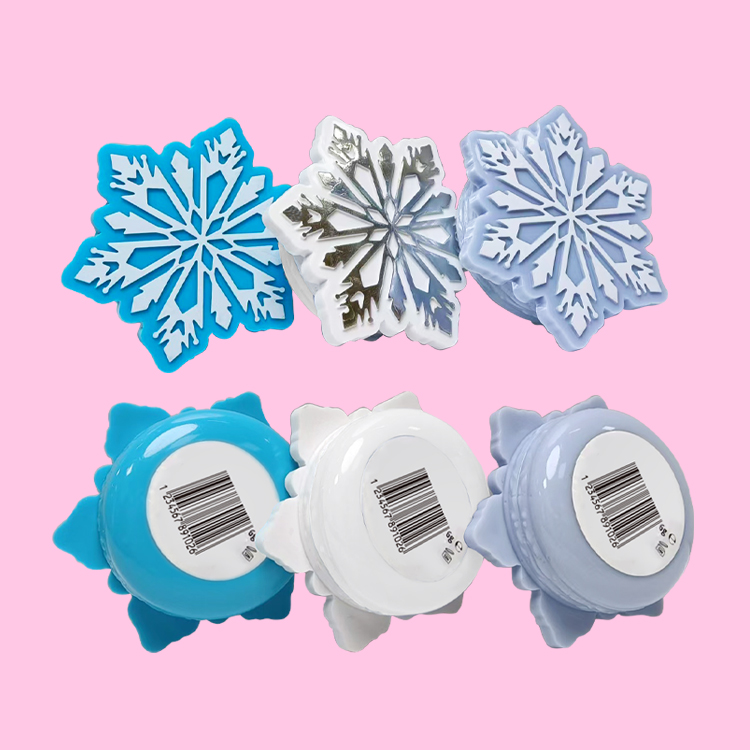 可愛的雪花閃閃發光的唇彩模型：C1161-8
