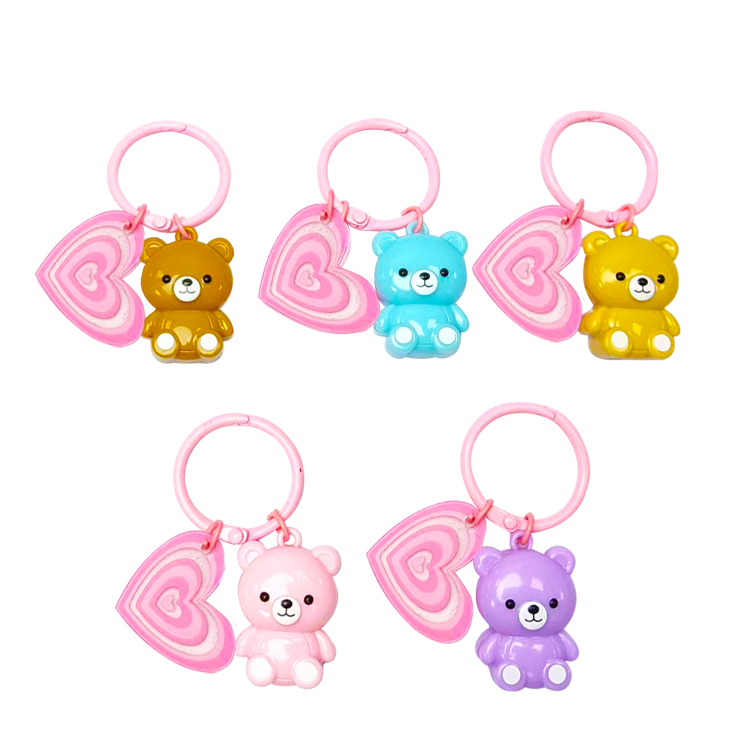 可愛迷你吊墜小熊唇彩吊飾型號：C1228 