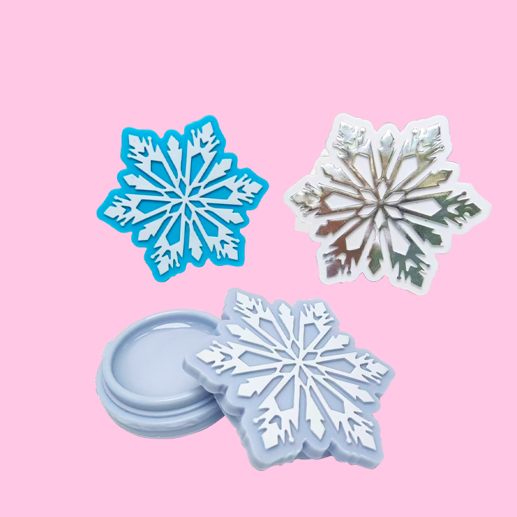 可愛的雪花閃閃發光的唇彩模型：C1161-8