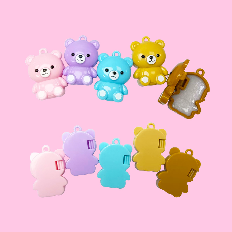可愛迷你吊墜小熊唇彩吊飾型號：C1228 